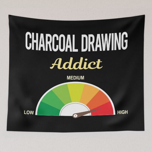 Item preview, Addict Charcoal Drawing designed and sold by PriscillaHerna.