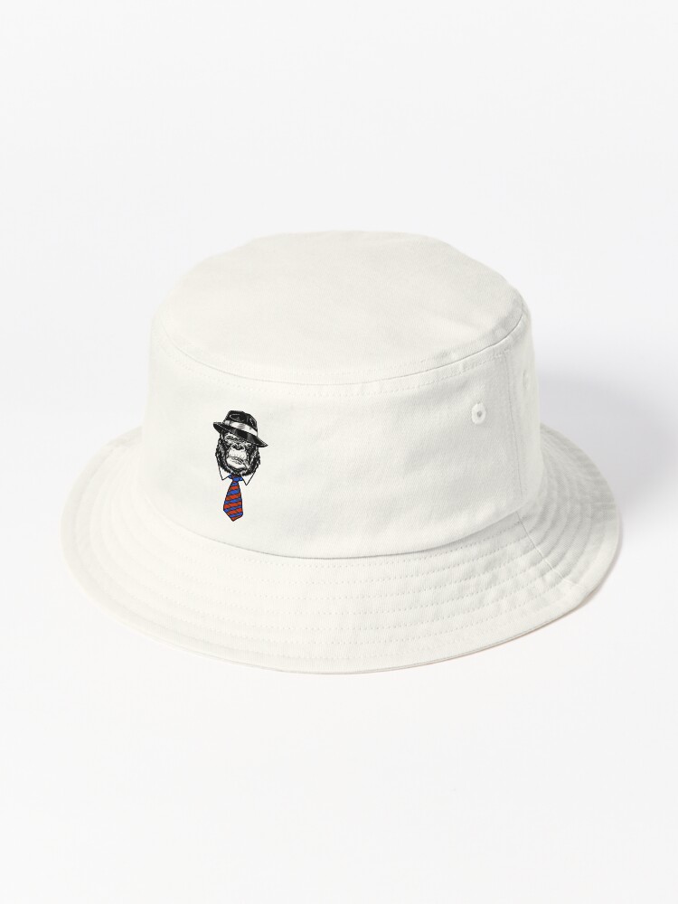 Monkeys Bucket Hat - Animal Hat - Graphic Bucket Hat - White, S/M at   Women's Clothing store