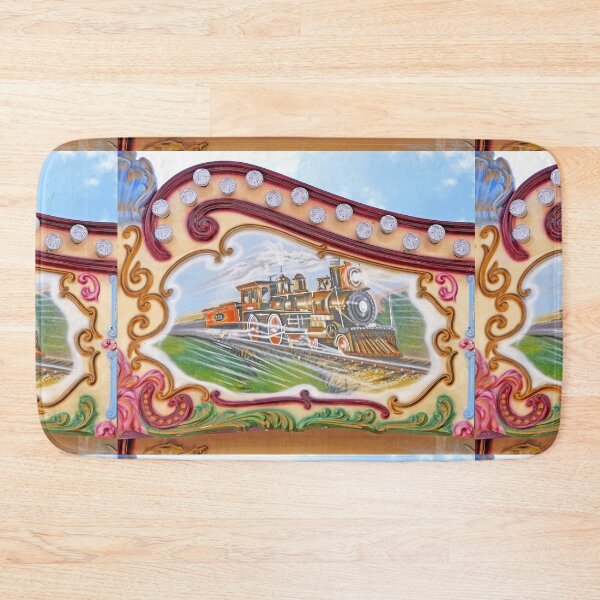 Item preview, r3536/ finition 2022 - 5 the locomotive of yesteryear " The marvelous decor of the Manege des Chevaux - la Locomotive d'Autrefois - Okaio Créations  Olavia-Olao designed and sold by o.okaïo.
