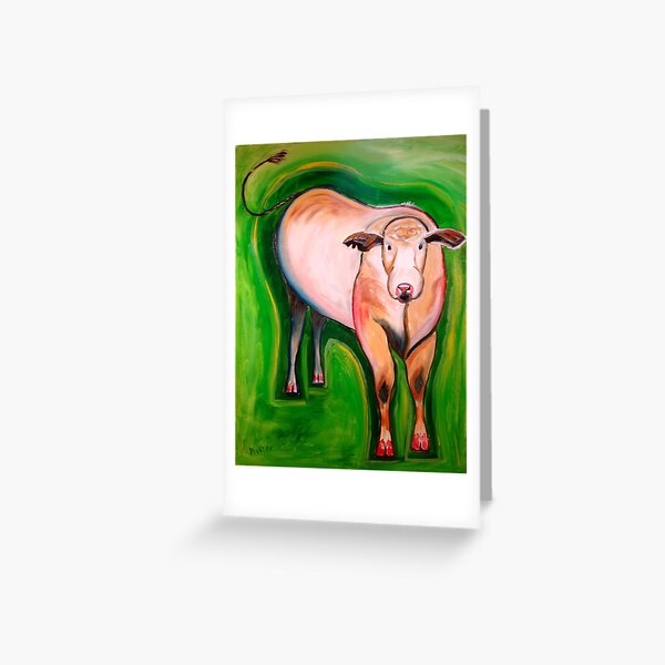 Cosmic Cow Greeting Card