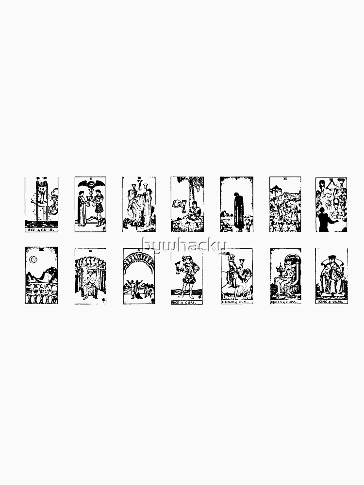 Thumbnail 7 of 7, Classic T-Shirt, Tarot Cups bywhacky designed and sold by bywhacky.