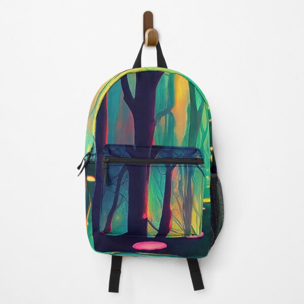 Item preview, Enchanted magical forest with neon lights designed and sold by mrlongfield.