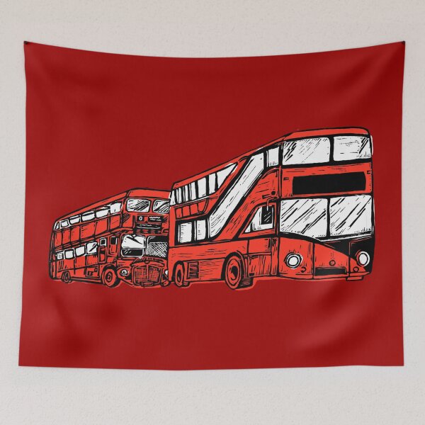 Item preview, Red buses  designed and sold by Viv Ainslie.