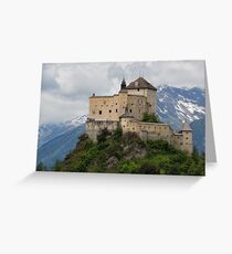 Tarasp Castle, Graubünden, Switzerland Greeting Card