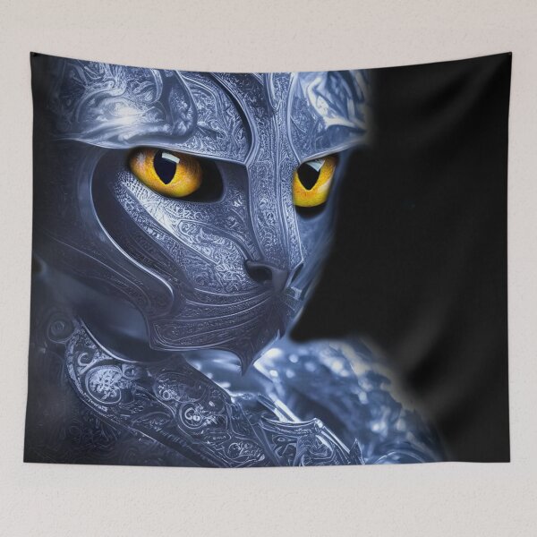 Item preview, KNIGHT CAT IN SHINING ARMOR designed and sold by johnnyssandart.