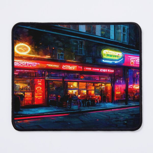Item preview, London City Street View At Night In Neonlight / London, England designed and sold by Unwind-Art-Work.