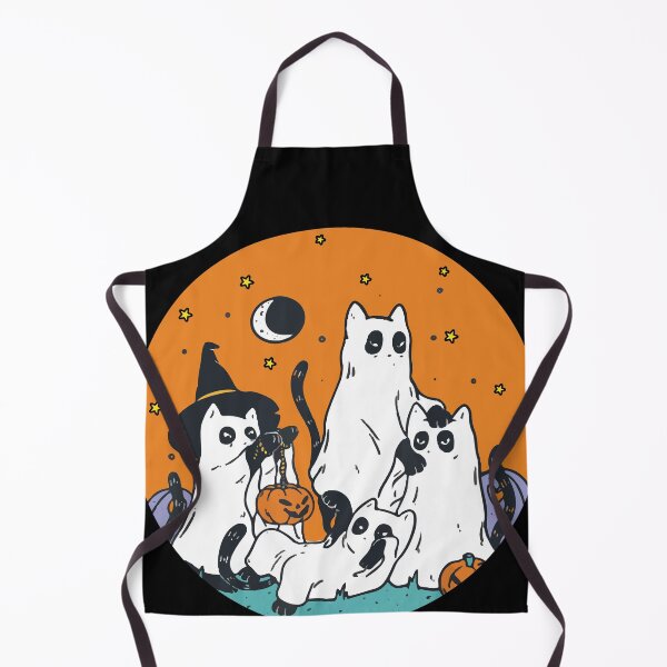 Item preview, Black Cats in Ghost Costume - Cute Women and Men Halloween designed and sold by bylox.