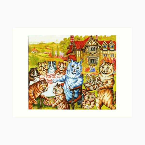 The Duet” by Louis Wain Art Board Print for Sale by PatricianneK