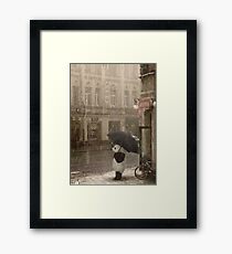 It's raining outside Framed Print