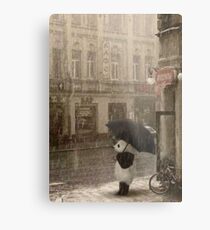 It's raining outside Metal Print