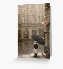 It's raining outside Greeting Card