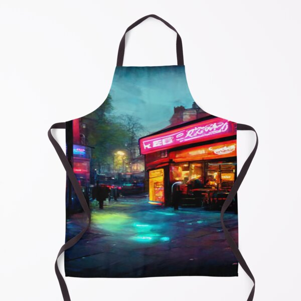 Item preview, London City Street View At Night In Neonlight / London, England designed and sold by Unwind-Art-Work.