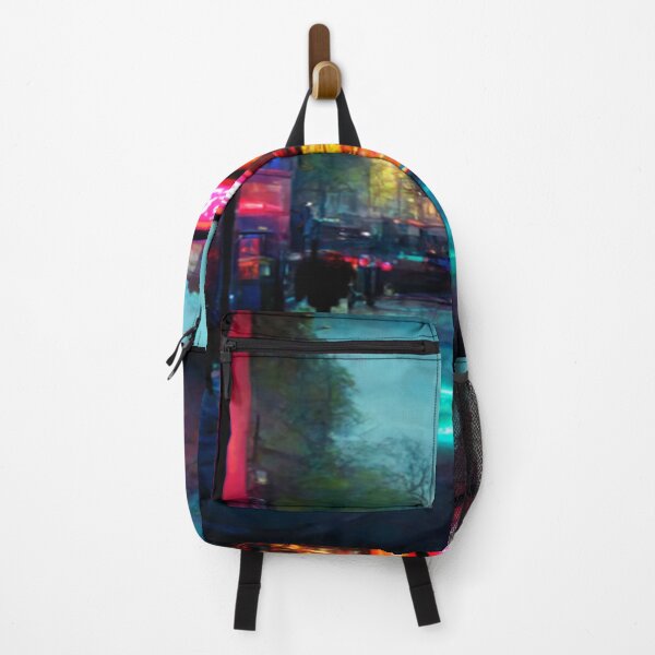 Item preview, London City Street View At Night In Neonlight / London, England designed and sold by Unwind-Art-Work.