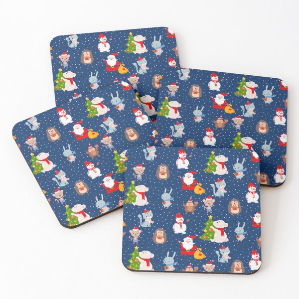 Item preview, Blue Christmas winter animals  designed and sold by Navitaloves.