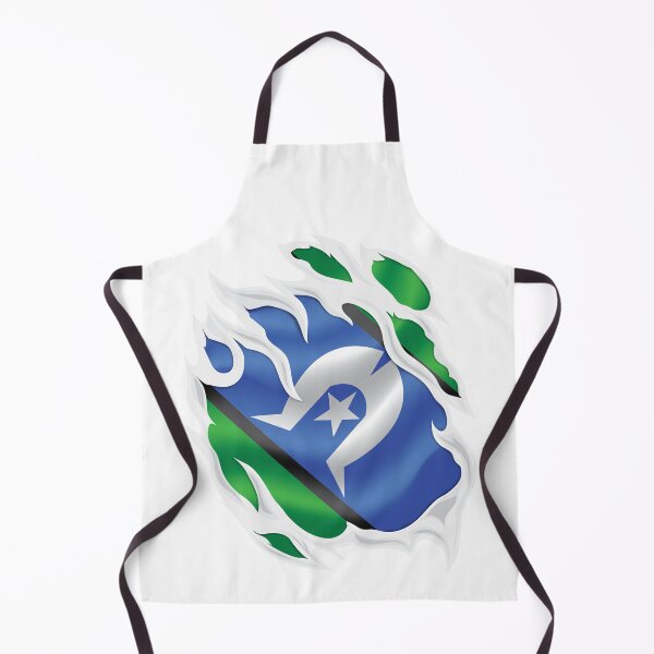 Item preview, Torres Strait Islands Ripped Under The Skin Flag  designed and sold by RahallusNtx.