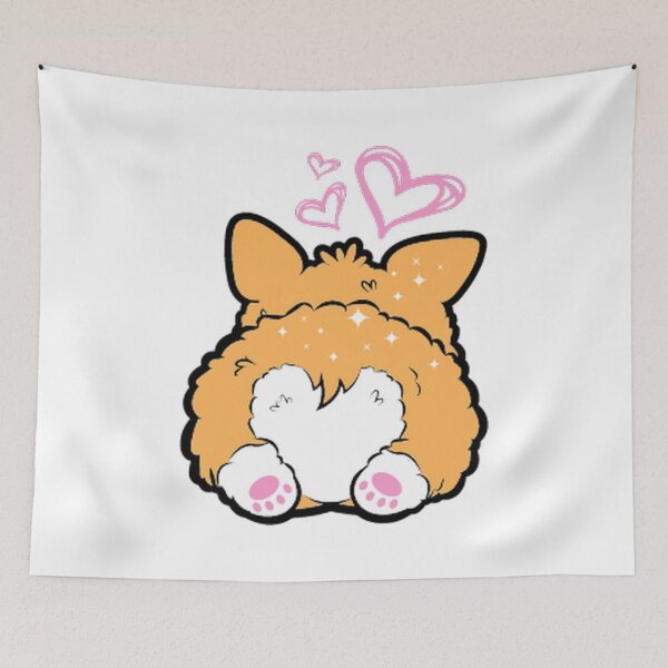 Item preview, Corgi Puppy with Heart Shaped Butt - Cute Corgi designed and sold by WisdomInspired.