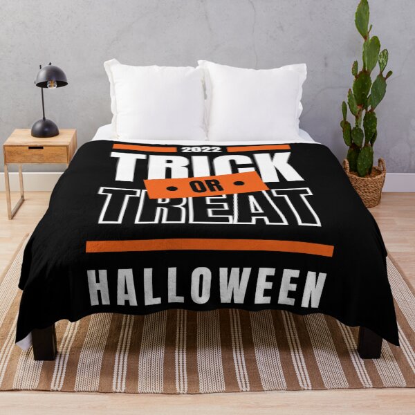 Item preview, 2022 Trick or Treat Halloween Dark BG - Text Word Phrase Quote Design designed and sold by BK-Fishing.