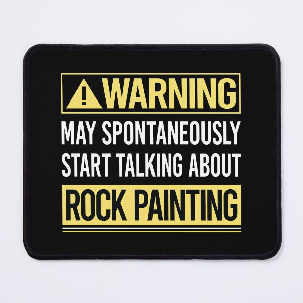 Item preview, Warning About Rock Painting designed and sold by WrightTrouble.