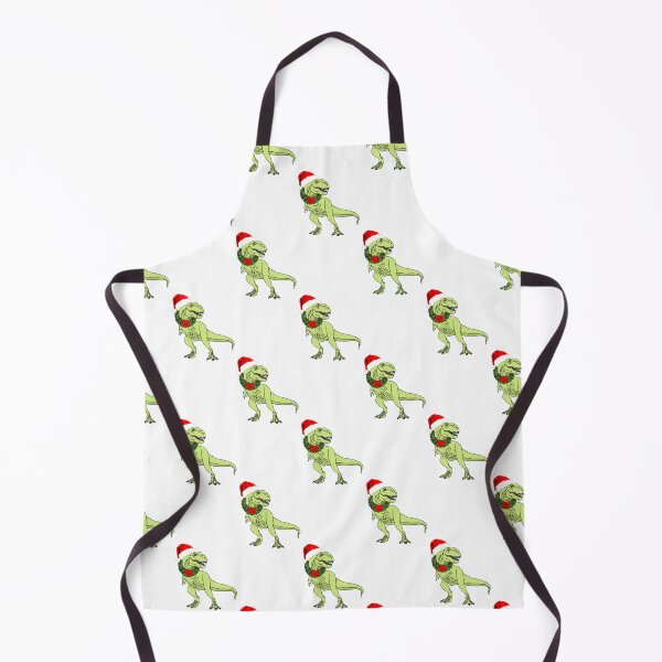 Item preview, T-Rex Santa on white background designed and sold by Quick Brown Fox Canada.