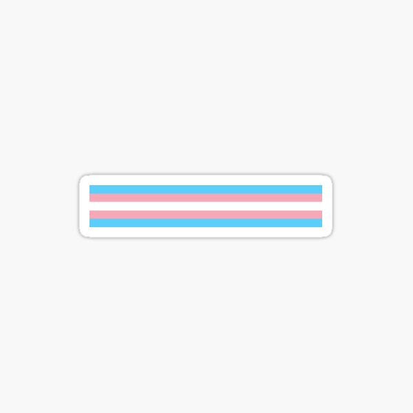 Transgender Flag Stripe Pride Flag Stripe Sticker For Sale By Brains Redbubble 7269