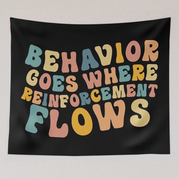 Item preview, Behavior Goes Where Reinforcement Flows Retro BCBA ABA designed and sold by HarveyHF.