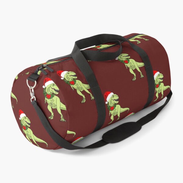 Item preview, T-Rex Santa on a deep red background designed and sold by Quick Brown Fox Canada.