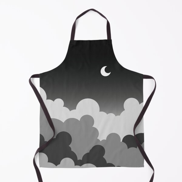 Item preview, Black Sky with Moon and Clouds designed and sold by Urla-Designs.