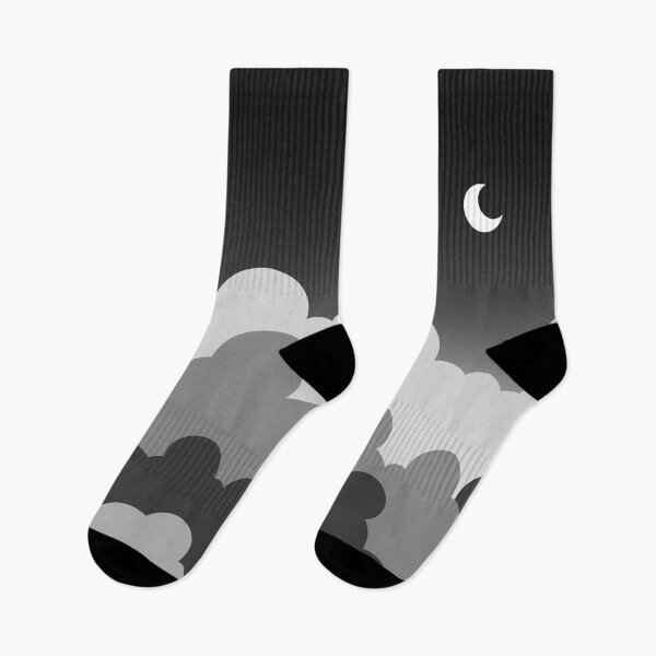Item preview, Black Sky with Moon and Clouds designed and sold by Urla-Designs.