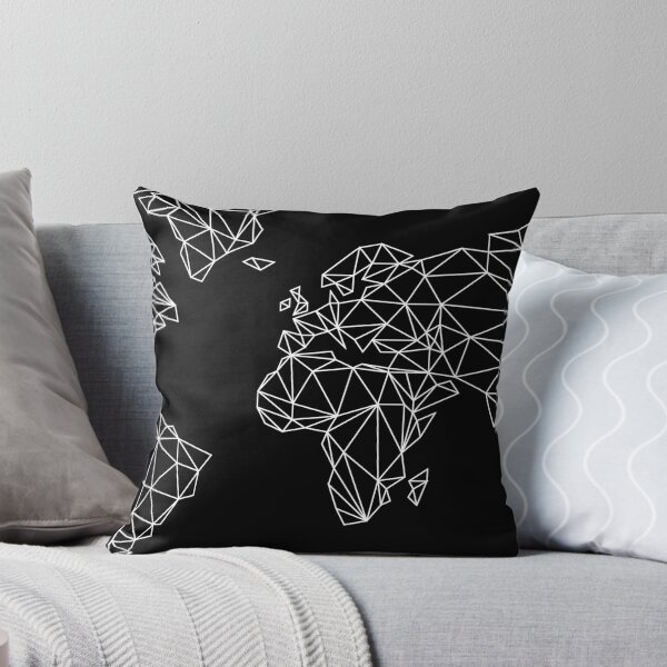 Item preview, World Map White Triangles designed and sold by pommunist.
