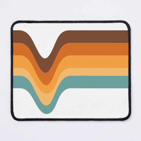Item preview, 70s 70’s Stripes Brown Orange Yellow Cream Beige Tan Blue designed and sold by ShamusSleuth.