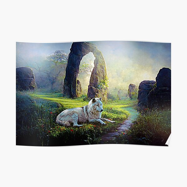Resting at the Druid Arch Poster