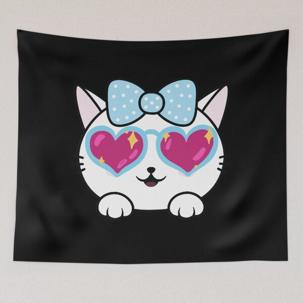 Item preview,   Funny Cat Face With Funky Glasses designed and sold by Anna-Kik.