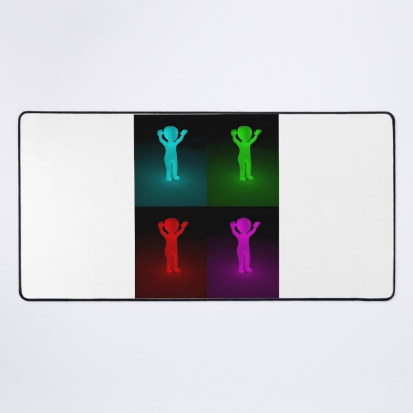 Item preview, Multi-colored Neon figures of a Happy Man designed and sold by Dven-Clothes.
