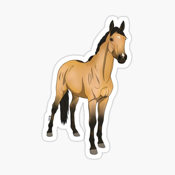 Artikel-Vorschau von Entspanntes Warmblut: Buckskin, designt und verkauft von LuxeHurricane.