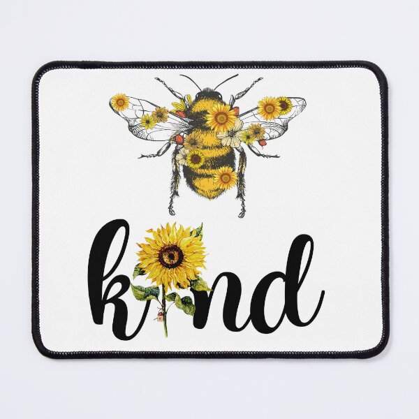 Item preview, "bee kind" Flowers and bees pun sticker gift for wife gift for gilfriend gift for flower lovers for botanists for bee lovers designed and sold by GhostAmine.