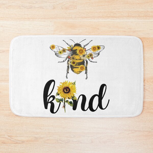 Item preview, "bee kind" Flowers and bees pun sticker gift for wife gift for gilfriend gift for flower lovers for botanists for bee lovers designed and sold by GhostAmine.