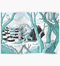 Wandering Yeti Poster