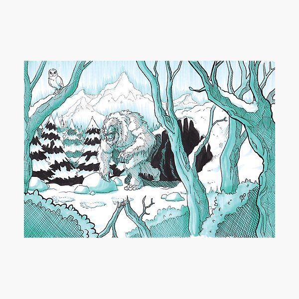 Wandering Yeti Photographic Print