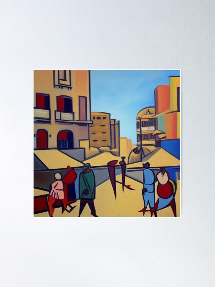 Thumbnail 2 of 3, Poster, Street in Beirut designed and sold by Naim Halawi.