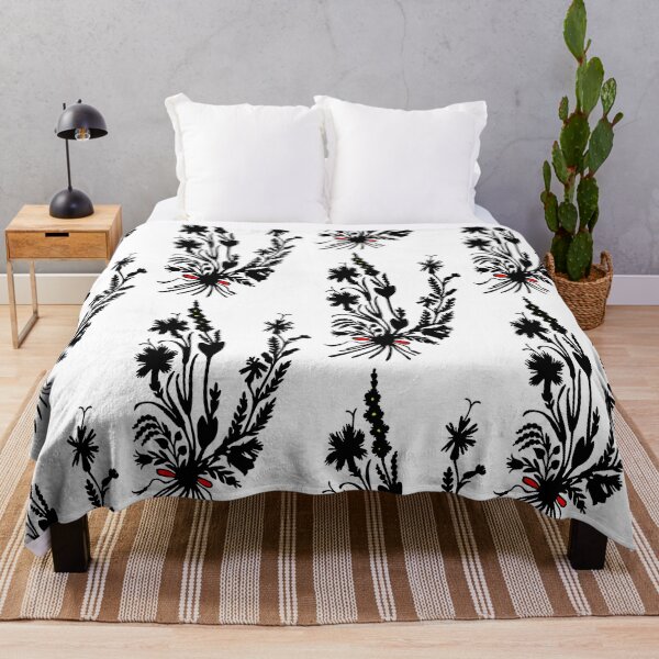 Artikelvorschau, Märchenhaftes Germany Blumenstrauß Wald Vögel Raben Scherenschnitt Silhouette schwarz entworfen und verkauft von G-M-Designs.