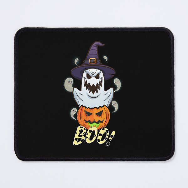 Item preview, Boo leopard ghost wear hat witch with pumpkin halloween designed and sold by Mac Store.