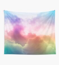 Rainbow clouds Wall Tapestry