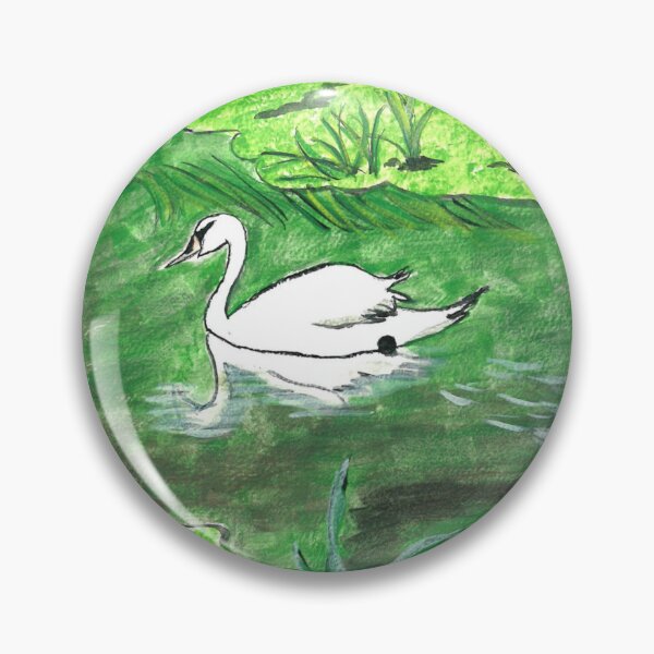 Item preview, A Calm White Swan designed and sold by PeppyGoods.