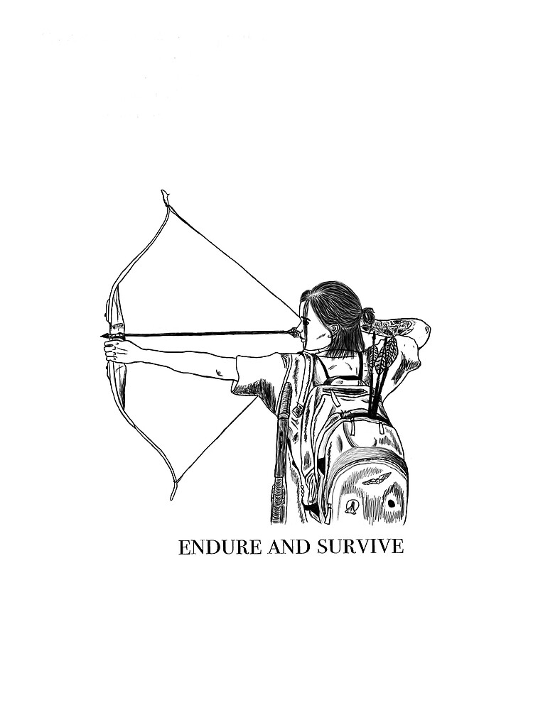 Ellie's Tattoo Endure and Survive Sticker for Sale by pommerb