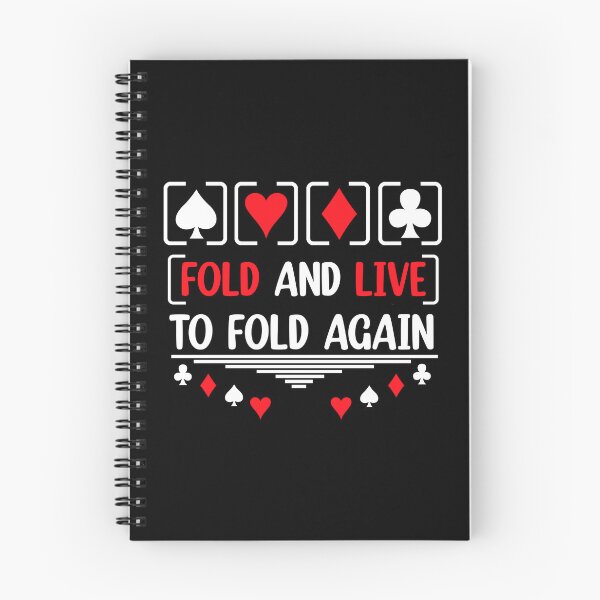 Item preview, Fold And Live To Fold Again Texas Holdem Omaha Cards players  designed and sold by Rami Khalifah.