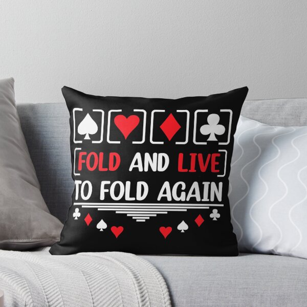 Item preview, Fold And Live To Fold Again Texas Holdem Omaha Cards players  designed and sold by Rami Khalifah.