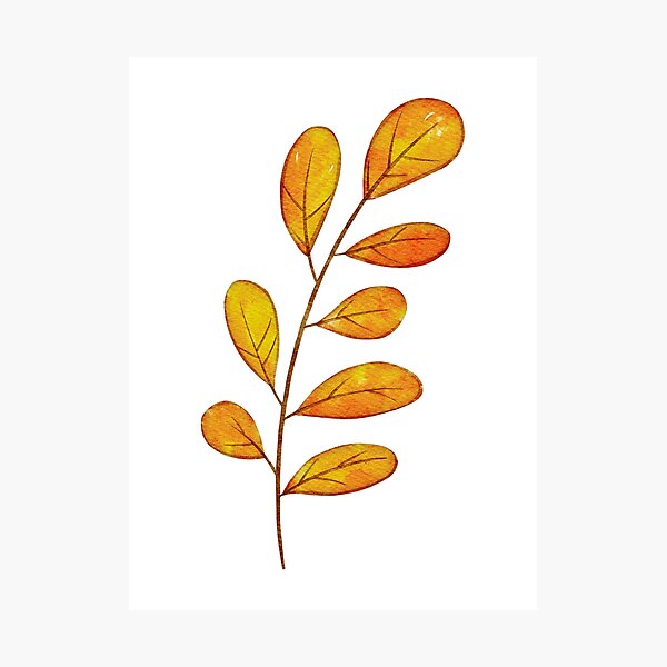 Item preview, Golden Leaf designed and sold by PotluckPrints.