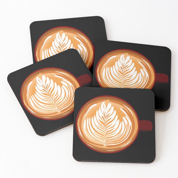 Item preview, Latte Art (Black) designed and sold by Arianna Khalil.