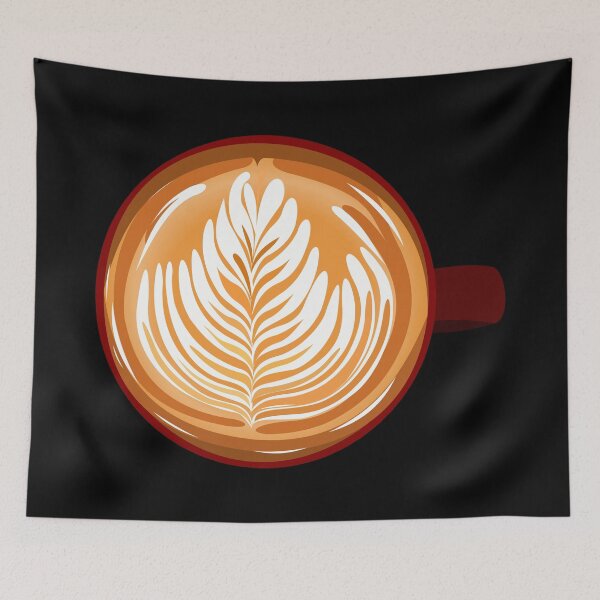 Item preview, Latte Art (Black) designed and sold by Arianna Khalil.