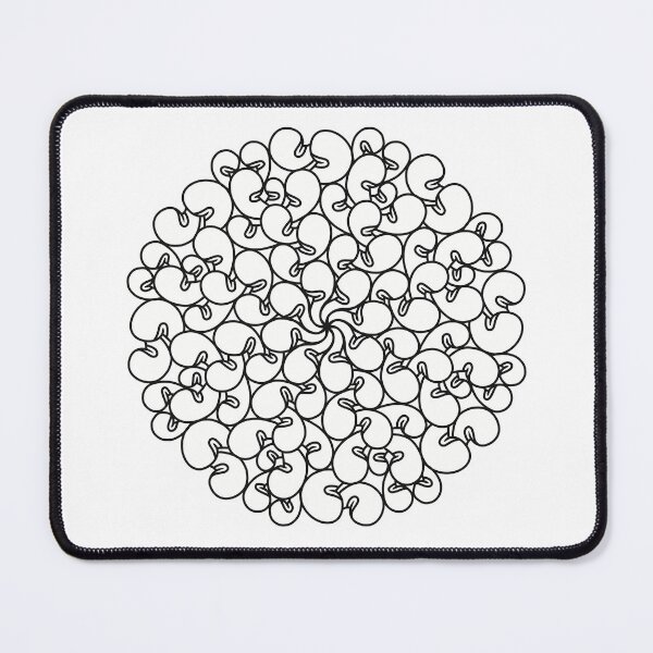 Item preview, Lil Weird Mandala - Intricate Black and White Digital Illustration, Vibrant and Eye-catching Design, Perfect gift idea for printing on shirts, wall art, home decor, stationary, phone cases and more. designed and sold by cherdoodles.